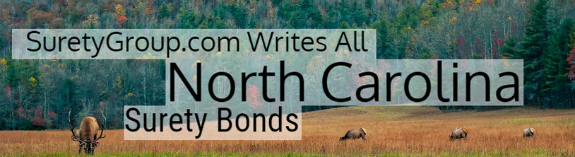 SuretyGroup.com writes all North Carolina surety bonds